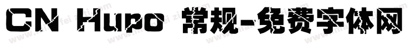 CN Hupo 常规字体转换